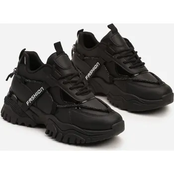 Dámské tenisky Tenisky na platformě JD-7 černé , VELIKOST 39