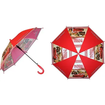 Deštník VYSTŘELOVACÍ DEŠTNÍK DISNEY CARS červený