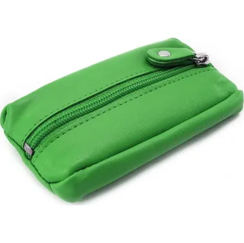 Zelená kožená klíčenka Lana