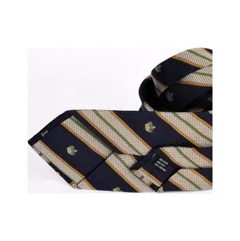 ELSNER Kravata A1933 Heraldyk Tmavomodrá OS