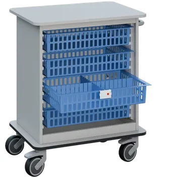 DEXTER 22 vozík boxový, otevřený, 880x750x520 mm, šedá