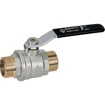 Vodovodní kohout BUGATTI OREGON Kulový kohout 3/4" MM Páka, PN40, -20°C +185°C KKV.MMP.ORE.34.B