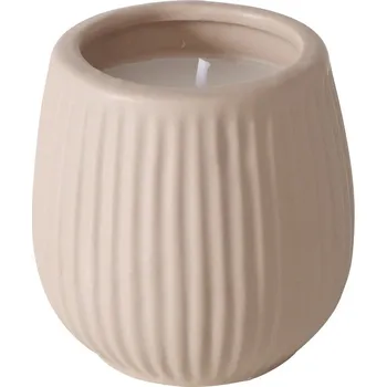 Svíčka Boltze Dekorativní svíčka POMMERY, Ø 7 cm, béžová