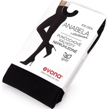 Dámské zimní punčochové kalhoty barevné Anabela 100den Varianta: 2 (vel. 170-116) černá, Balení: 1 ks