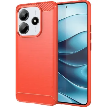 Pouzdro na mobilní telefon VSECHNONAMOBIL 100368 FLEXI TPU Ochranný kryt Xiaomi Redmi Note 14 5G červený