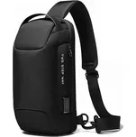BANGE batoh přes rameno s USB + zámek Rambo Černý 7L Bange BG22085