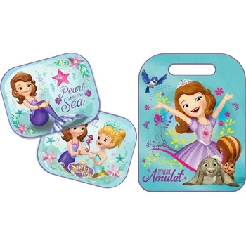 ZVÝHODNĚNÁ AUTOSADA - OCHRANA SEDADLA + STÍNÍTKA DISNEY PRINCEZNA SOFIE