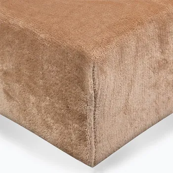 Prostěradlo Prostěradlo mikroflanel barva hnědá 140x200