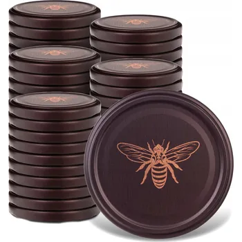 Sklenice ŠROUBOVACÍ VÍČKA NA SKLENICE FI82 VÍČKA NA SKLENICE MED 50 Ks 6-LOCK