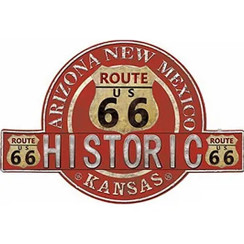 Plechová cedule PLECHOVÁ CEDULE ROUTE 66 50 x 34 cm