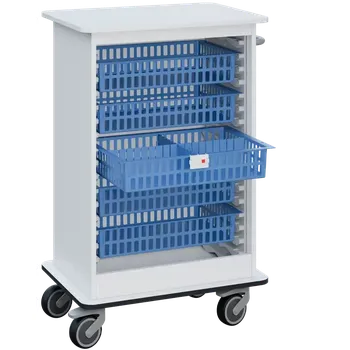 Plošinový vozík DEXTER 24 vozík boxový, otevřený, 1180x750x520 mm, bílá