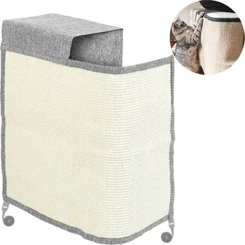 Sortland Škrabadlo pro kočky na ochranu pohovky, sisálové - světle šedé, pravá strana