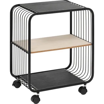Koupelnový nábytek 5five Simply Smart Mobilní polička NOIR, 2 úrovně, kovová, 43,3 x 28 x 53 cm