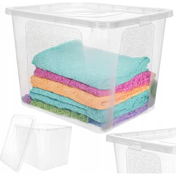 Úložný box PLASTOVÝ BOX S VÍKEM 30L VELKÝ ÚLOŽNÝ BOX