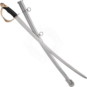 Replika zbraně Dekorativní lehká jezdecká šavle z roku 1860 s pochvou