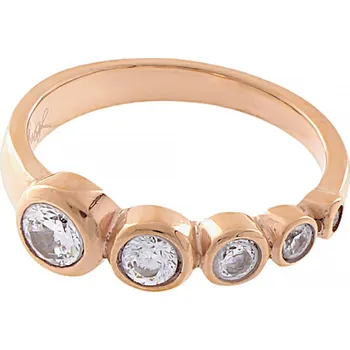 Prsten Nerezový prsten 70009 (velikost 56) - růžově pozlacený - SRI.70009.C size 56