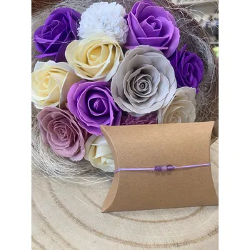 Náramek RV studio Louny s.r.o. Provázkový náramek - Ametyst matný 4 mm