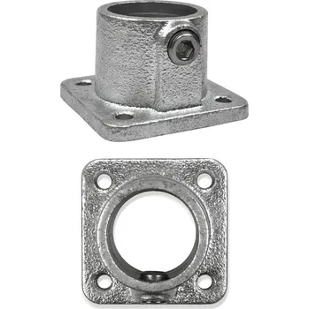 Hmoždinka Pozinkovaná kotva do betonu, čtvercová, pro trubky 42,4 mm