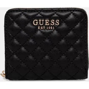 Peněženka Peněženka Guess ECO RIANEE černá barva, SWQG95 41137 SWQG95.41137 99X, vel. ONE SIZE