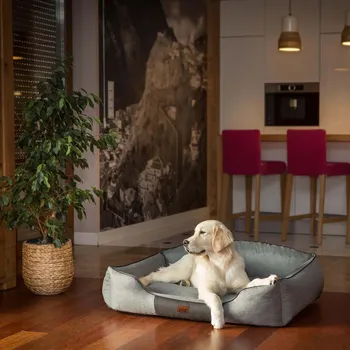 Pelíšek pro psa DOGGY Pelíšek pro psa Royal ekolen - šedý VELIKOST: Pro malého psa (vel. L) - 65 x 50 cm