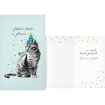 MFP mM11-554T Přání k narozeninám kočka