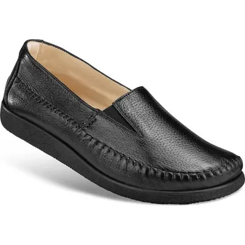 Pánská zdravotní obuv Pánská domácí obuv, hladká useň, černá: 43