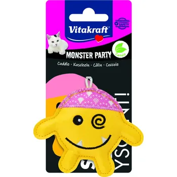 Hračka pro kočku Vitakraft CHOVEX Vitakraft Monster žlutý s catnipem 7,5x9cm