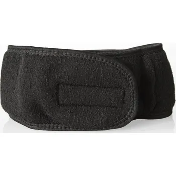 Čelenka XPOSE® Kosmetická čelenka LUMINA - černá, Mikroplyš + Prodloužená možnost vrácení zboží do 50 dnů