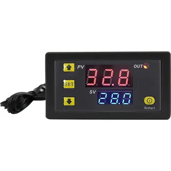 Digitální termostat W3230 s externím senzorem -50°C - +120°C, 24V