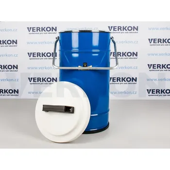 Odpadkový koš Nádoba Dewarova válcová pro větší objemy, Typ: 34 C, Objem [l]: 28, Provedení pláště: Modrý kov, Typ držadla: Postranní úchytky