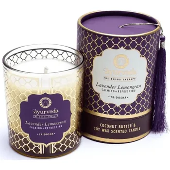 Svíčka Milujeme Kameny Tridosha - Levandule a Lemongrass - Ajurvédská vonná svíčka - malá 215507