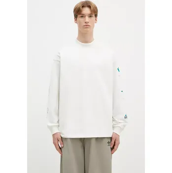 Dámské tričko Bavlněné tričko s dlouhým rukávem adidas Originals Equipment GFX Tee Longsleeve, L, bílá, 00X