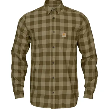 Pánská košile HÄRKILA - Scandinavian košile pánská Dark olive check Zelená XL