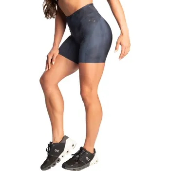 Dámské kraťasy Better Bodies HIGH WAIST SHORTS SKY BLUE GRUNGE – šortky Better Bodies modré grunge Velikost: L