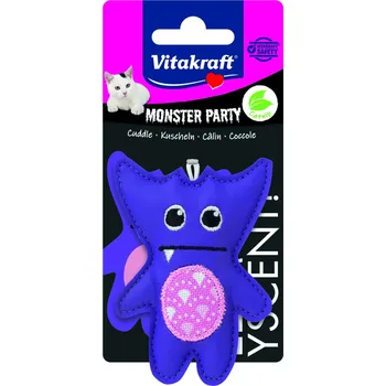 Hračka pro kočku Vitakraft CHOVEX Vitakraft Monster fialový s catnipem 8x6cm