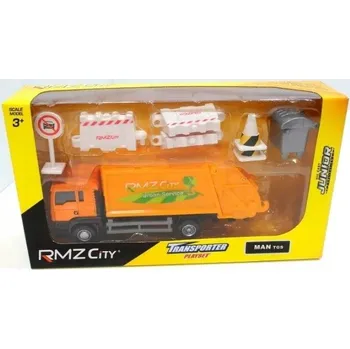 autíčko Popelářské auto se značkami a kužely