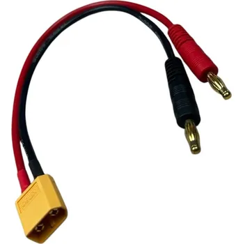 Elektrický konektor TURNIGY Konektor XT60 Connector (samec) se silikonovým kabelem a banánky 4mm - HK