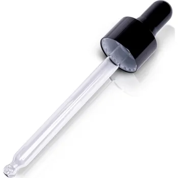 Láhev skleněné kapátko černé 18/410