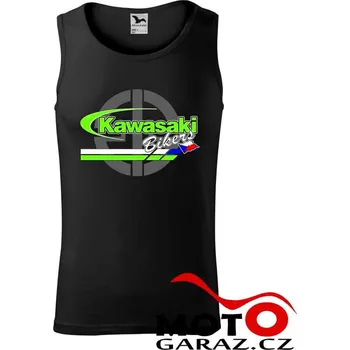 Pánské tílko KAWASAKI BIKERS CZ Pánské klubové tílko - Černá - Velikost XXL