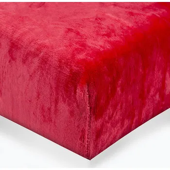 Prostěradlo Prostěradlo mikroflanel barva Červená 140x200