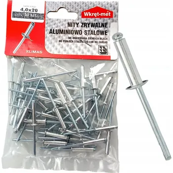 Nýt WKRĘT-MET Nýtovací nýt NASM 4x20 - 50 ks