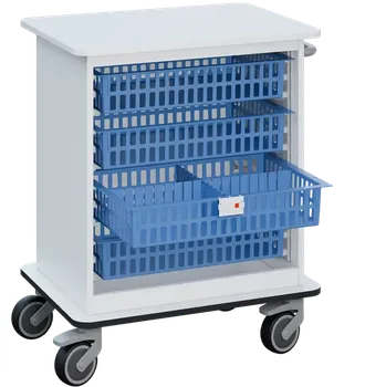 DEXTER 22 vozík boxový, otevřený, 880x750x520 mm, bílá