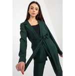 Lakerta Dámské sako s páskem tmavě zelené Velikost: 40