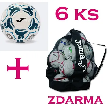 Fotbalový míč 6 x Fotbalový míč JOMA ICEBERG III + vak na míče JOMA