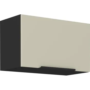 Kuchyňská skříňka Horní výklopná kuchyňská skříňka Arona, 60 cm, kašmírová/černá