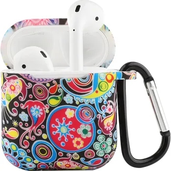 Příslušenství pro sluchátka Vzorovaný obal s karabinou pro AirPods 1/2 typ: 2