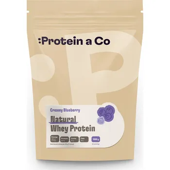 Sportovní výživa Protein a Co Proteina Co Natural Whey 1 kg Přichuť: Creamy blueberry