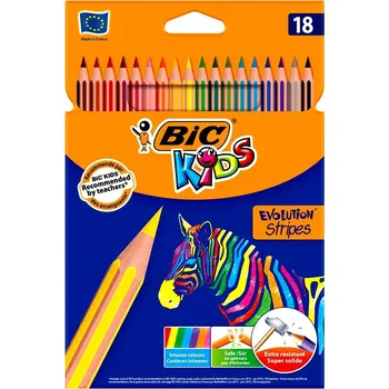 Pastelka BIC Kids Šestihranné Pastelky Pro Děti, 18 Barev
