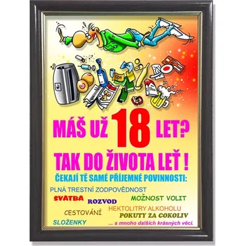 Žertovný předmět K osmnáctinám