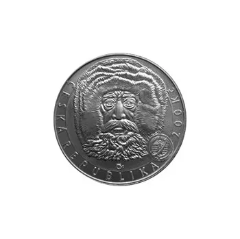 Česká mincovna 100. výročí dosažení severního pólu polárníkem Robertem Pearym 200 Kč 2009 stříbrná mince Proof 13 g